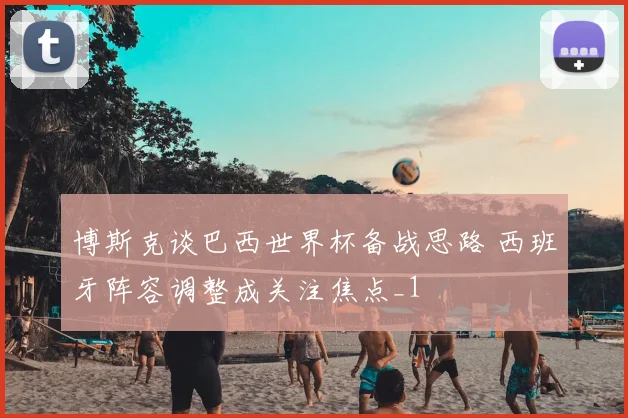 博斯克谈巴西世界杯备战思路 西班牙阵容调整成关注焦点_1